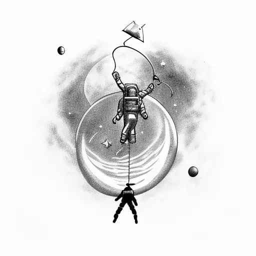 Astronaut With A Broken Tether Alone In Space