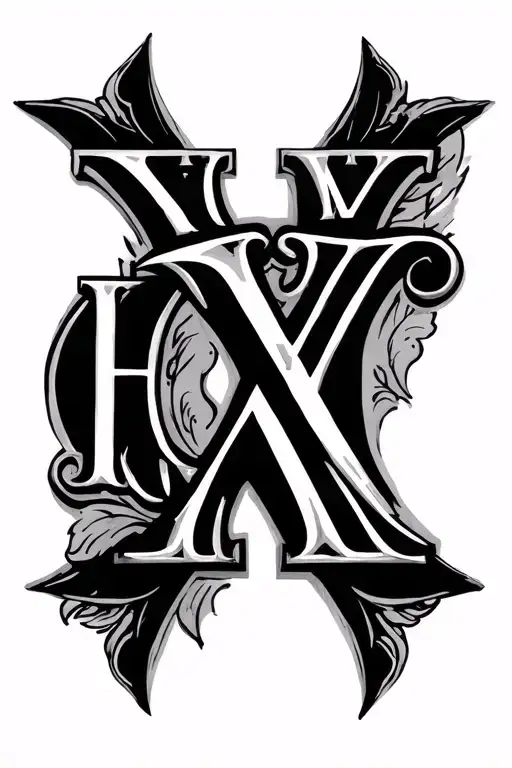 Roman Numerals With Name Written