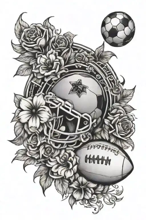Football With Flowers