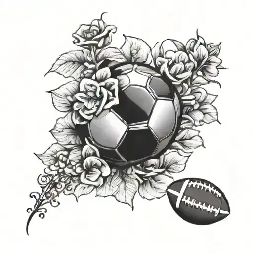 Football With Flowers