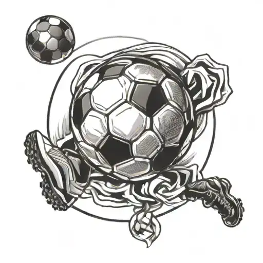 Retro Soccer Ball Inspired