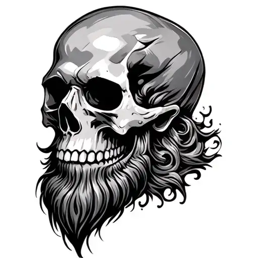 Bearded Skull Wasting Away