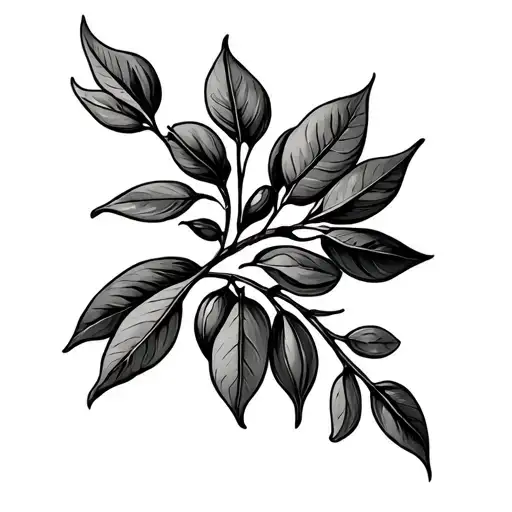 Olive Branch Wrapped Around Forearm With Moreno Incorporating Fine Line