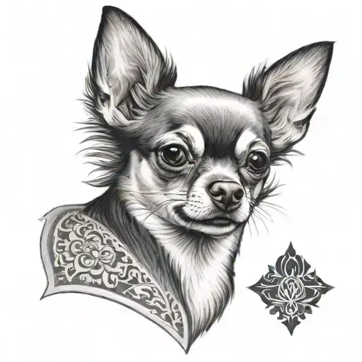 Chihuahua Dog In Traditional Style