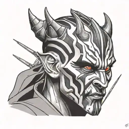Star Wars Darth Maul Drawn
