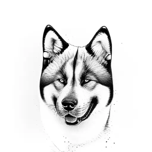 Black Japanesse Akita