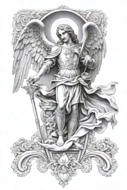 St Michael The Archangel With Mother Of Perpetual Help