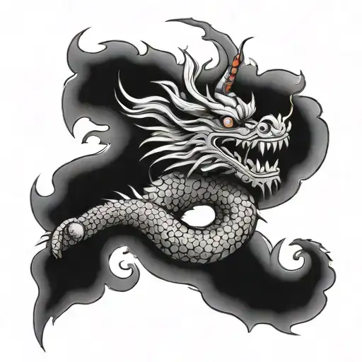 Chinese Dragon With The Letter Y