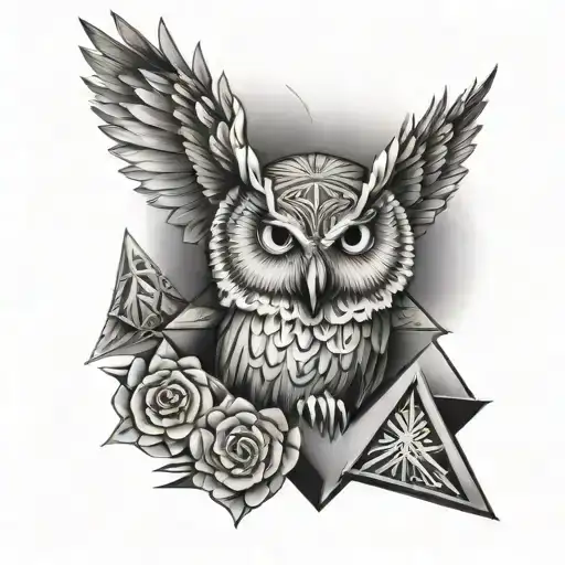 Owl And Pyramid Sacrifice