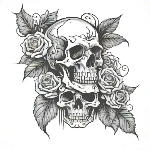 Skull And Roses