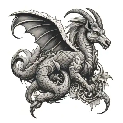 Goat And Dragon Polynecian