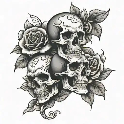 Skull And Roses