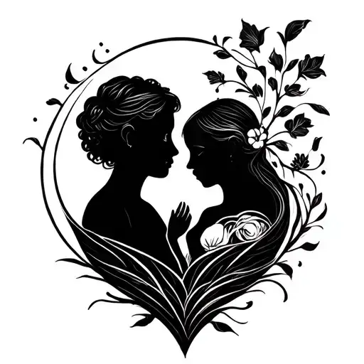 Mother And Son Symbol