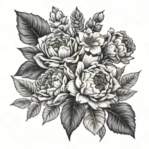 Birth Flower Bouquet