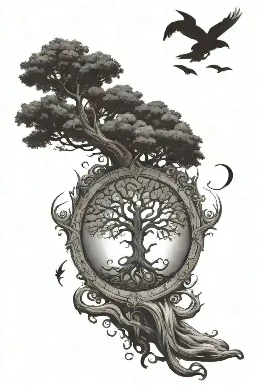 Titan Atlas Who Supports The Tree Of Life Instead Of The World