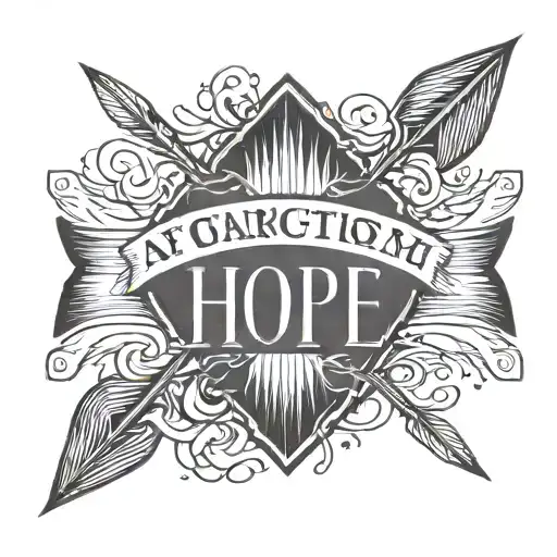 Arrow With Hope Word