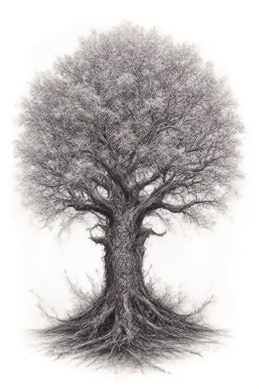 Tree In Steampunk Style