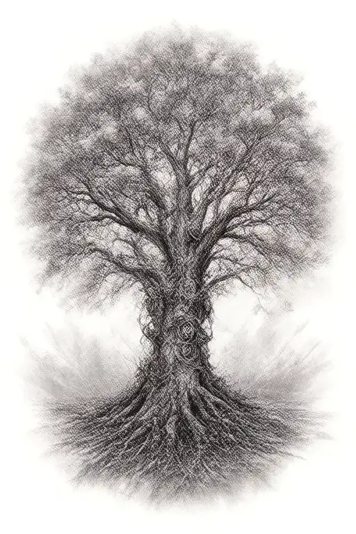 Tree In Steampunk Style