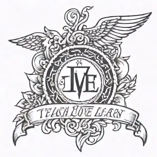 Teach Love Learn Symbol