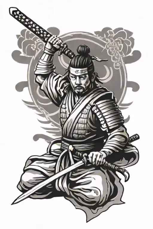 Meditating Samurai Sword