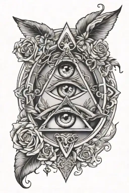 Gemini Zodiac Sign And All Seeing Eye
