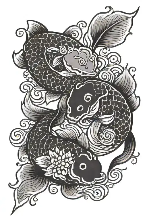 Koi Fish Yin Yang