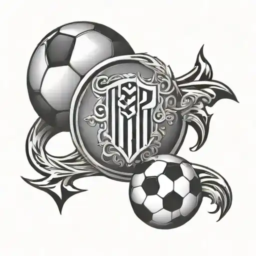 Soccer Ball Kids Initials Incorporated