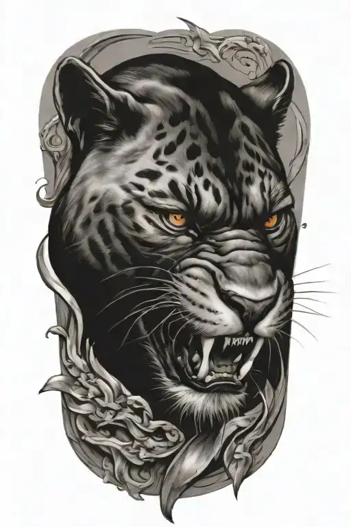 Panther Fighting Zeus