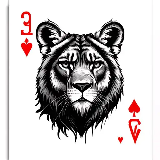 Poker Big Animal Soldier Realism Style Tattoo Full Sleeve Arm