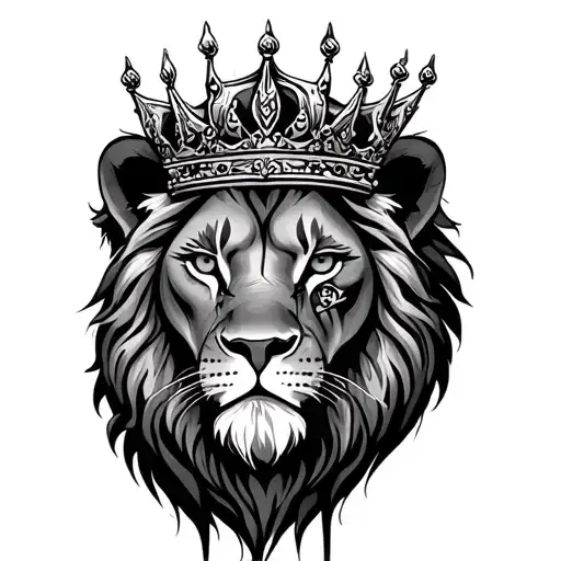 Lion With Crown Scar On His Eye