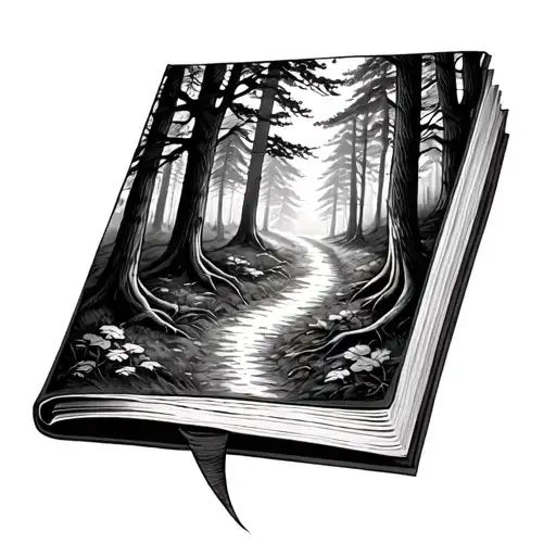 Book Forest Path Leading