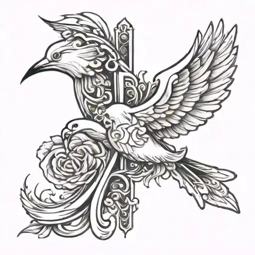 Cross And Dove