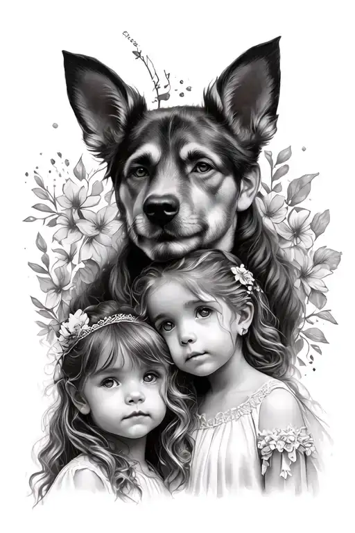 Father And 2 Daughters Named Freya And Rosie