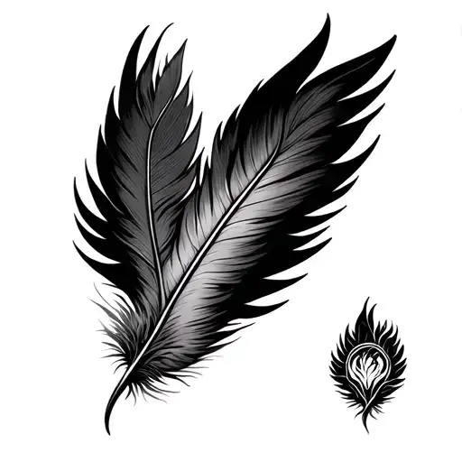 Phoenix Feather On Forearm
