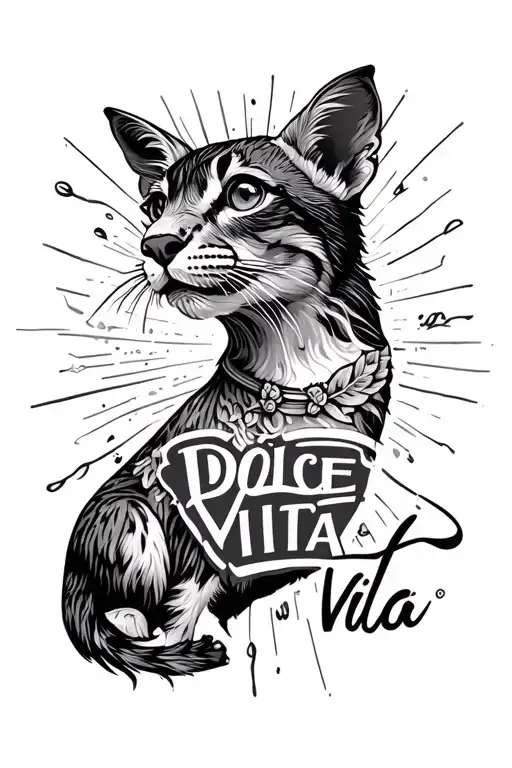 Some Animal With The Text Dolce Vita