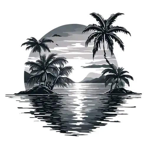 Sxm Tropical With Sunset