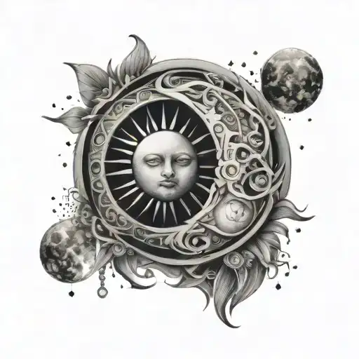 Less Realistic Sun And Moon Separated