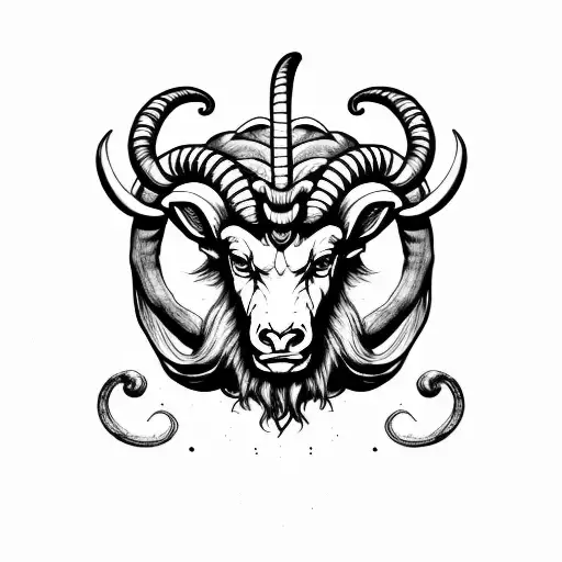 Aries With Horns Down