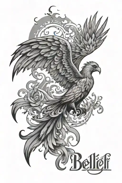 Word Belief With Phoenix Rising From The Ashes