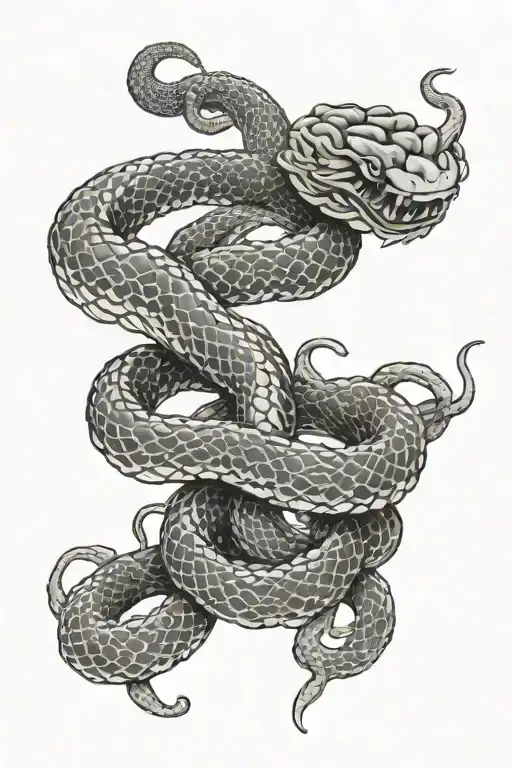 Eunjangdo And Snake Coiled