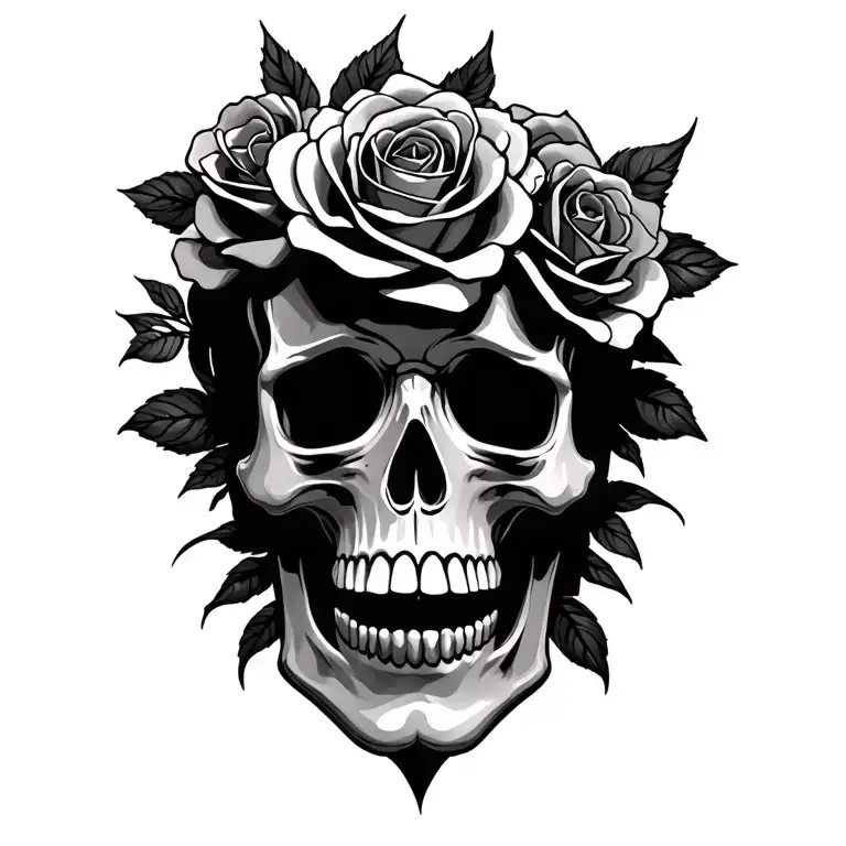 Skull And Roses