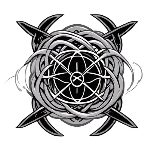 Discipline Mind Control Symbols Intertwined