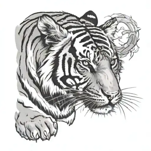 Draw Me A Tattoo With A Tiger