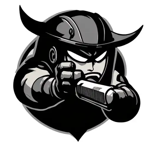 Fighter Cartoon Character