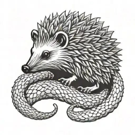 Hedgehog And Snake