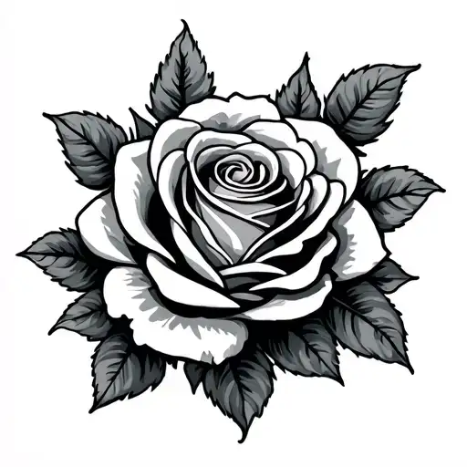 Familyname Schild With Rose