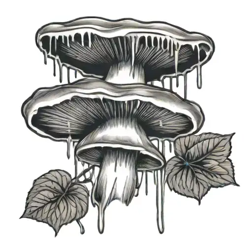 Mushroom Up Drip Taer On A Rose