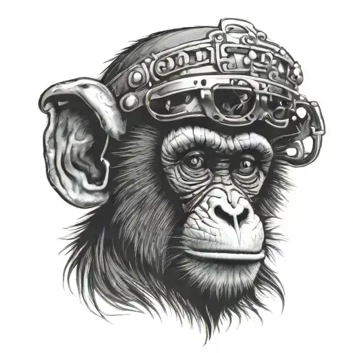 Monkey Shot In The Head