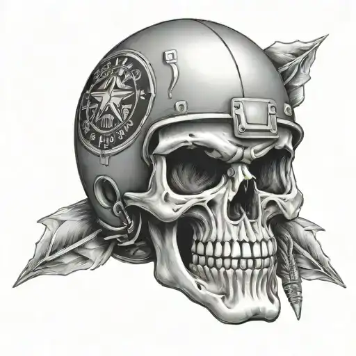 Nfl Helmet Skull Wearing