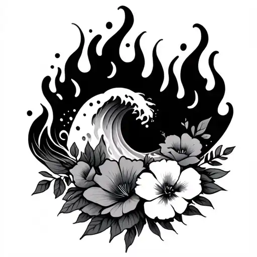 Wave And Fire And Flowers Rights